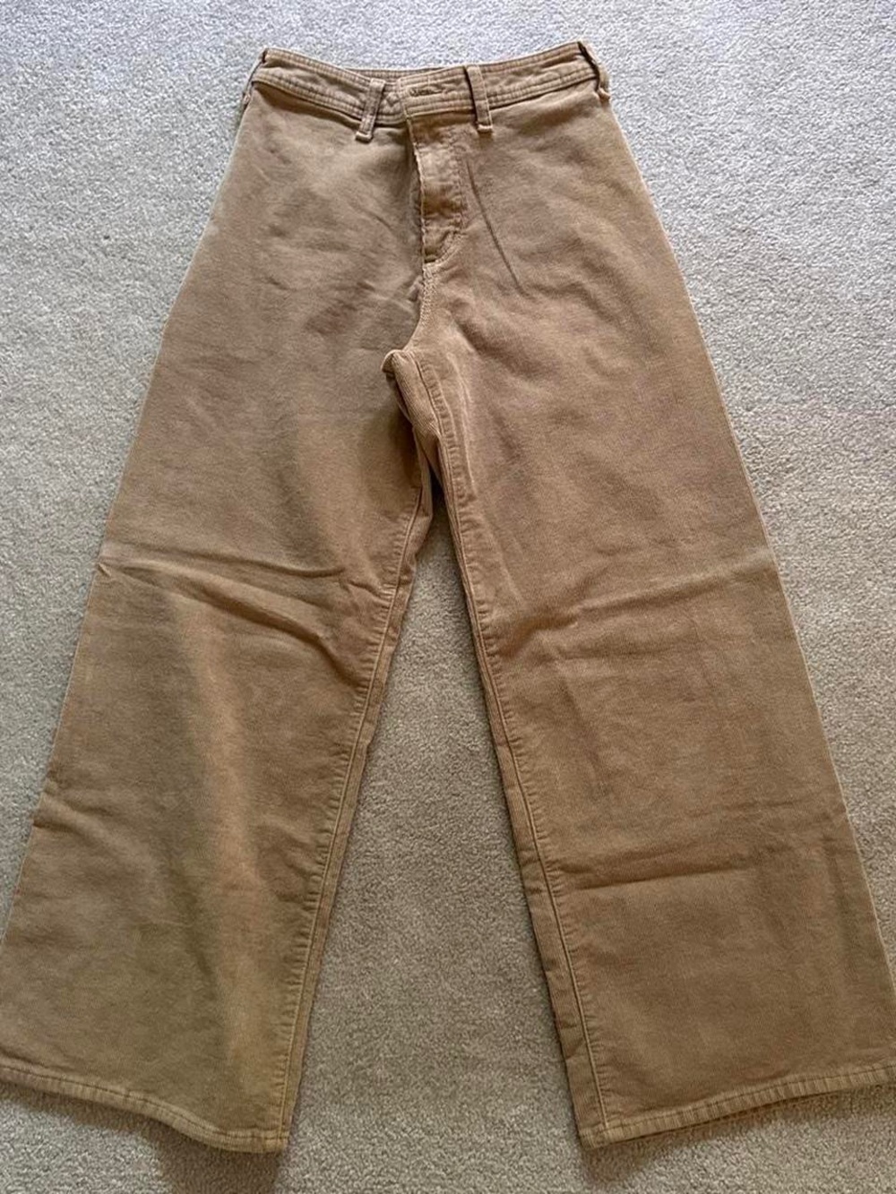 Men's Wide-Leg Chino Pants in Tan